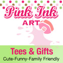 Pink Ink Art Cute and Funny T-Shirts & Gifts